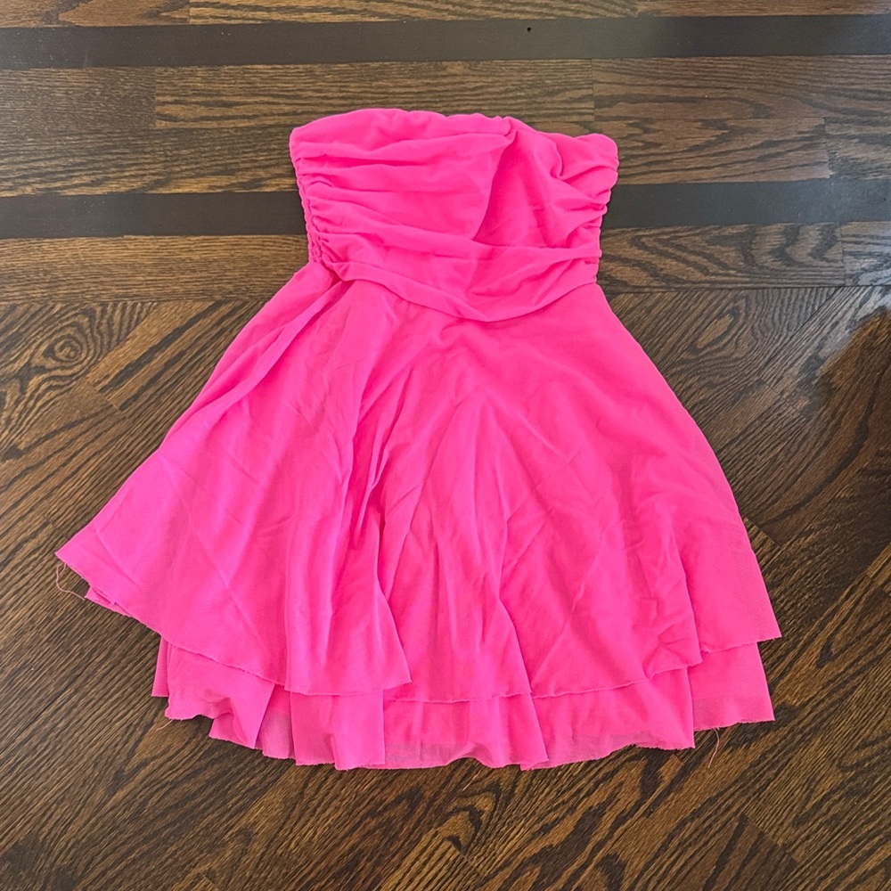 Katie J Pink strapless dress size M Strapless Kids Dress